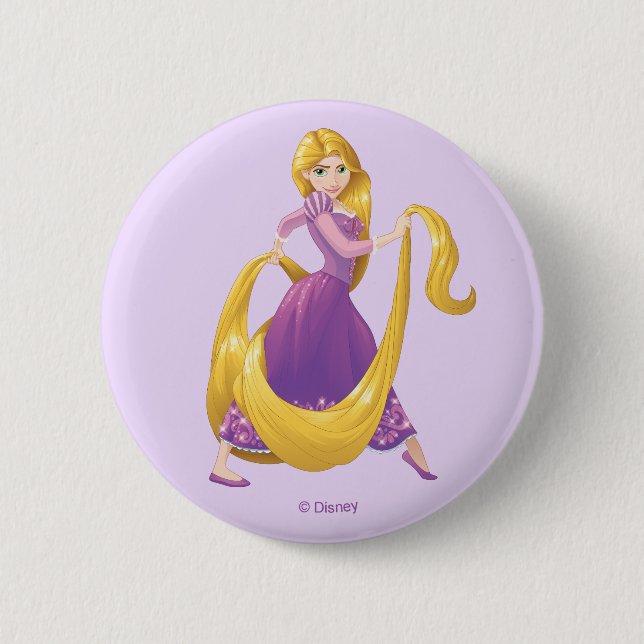 Rapunzel | Big Hair Day Button (Front)