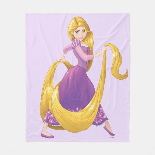 Rapunzel | Big Hair Day Fleece Blanket (Front)