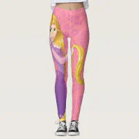 Yoga Capri Leggings - Bright Lilo and Stitch Hand Drawn - Rainbow