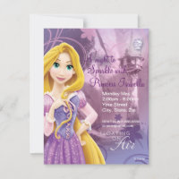 Rapunzel Birthday Invitation