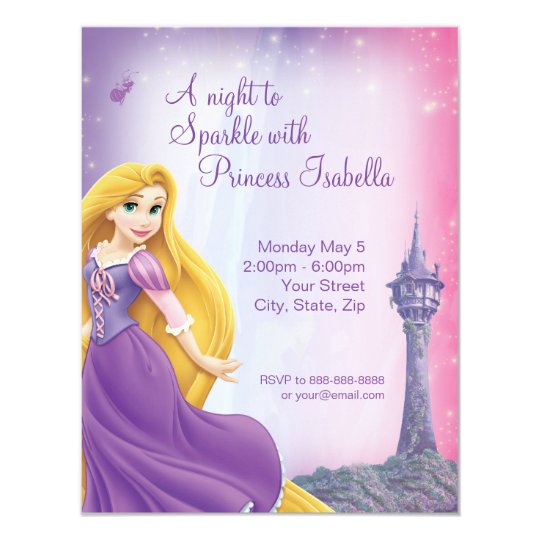 Rapunzel Birthday Invitation Zazzle Com