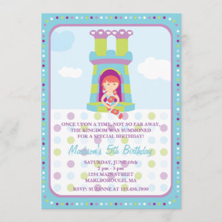 Rapunzel Birthday Invitation