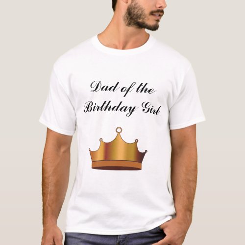 Rapunzel Birthday Party Dad T_Shirt