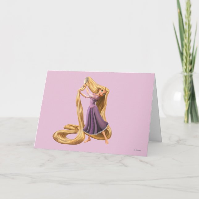 Rapunzel Brushing Hair 2 Card (Front)