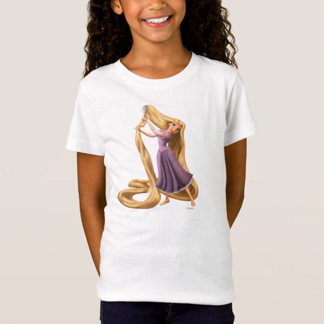 Rapunzel Brushing Hair 2 T-Shirt (Front)