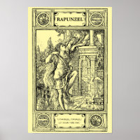 Rapunzel Fairy Tale Victorian Era Print by Crane