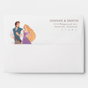 Rapunzel & Flynn Wedding Return Envelope