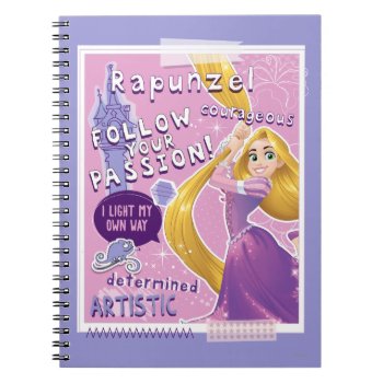 Rapunzel - Follow Your Passion Notebook by DisneyPrincess at Zazzle