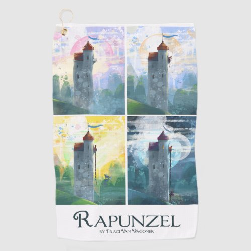 Rapunzel from Morning to Night Golf Towel