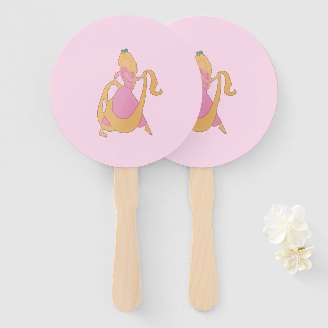 Rapunzel Hand Fan (Front and Back)