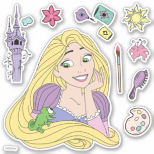 Rapunzel Icons Sticker