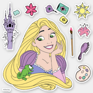 Rapunzel Icons Sticker