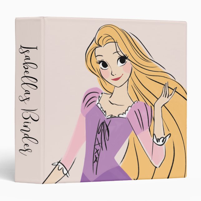 Rapunzel in Motion 3 Ring Binder (Front/Spine)