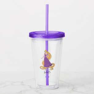 Rapunzel in Motion Acrylic Tumbler