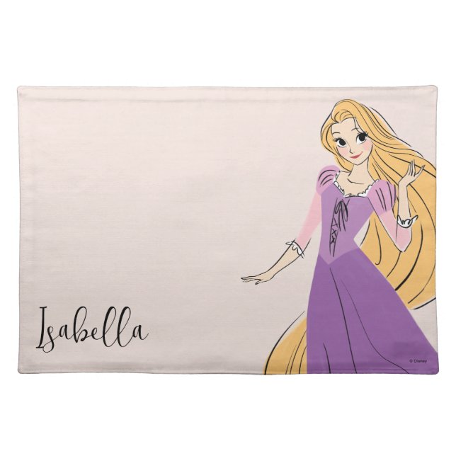 Rapunzel in Motion Cloth Placemat (Front)