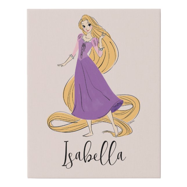 Rapunzel in Motion Faux Canvas Print (Front)