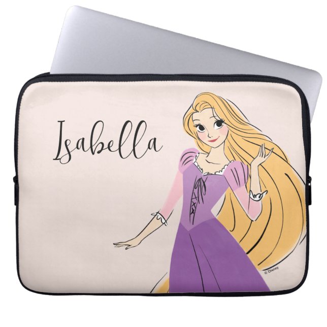 Rapunzel in Motion Laptop Sleeve (Front)