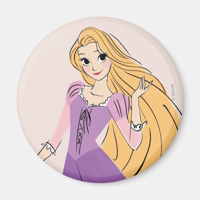 Rapunzel in Motion Magnet (Front)