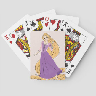 Rapunzel in Motion Poker Cards