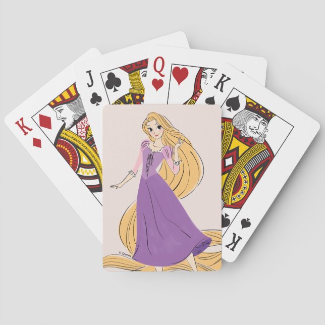 Rapunzel in Motion Poker Cards (Back)