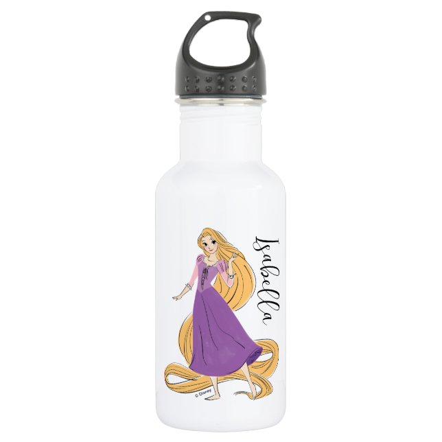Rapunzel in Motion Stainless Steel Water Bottle (Front)