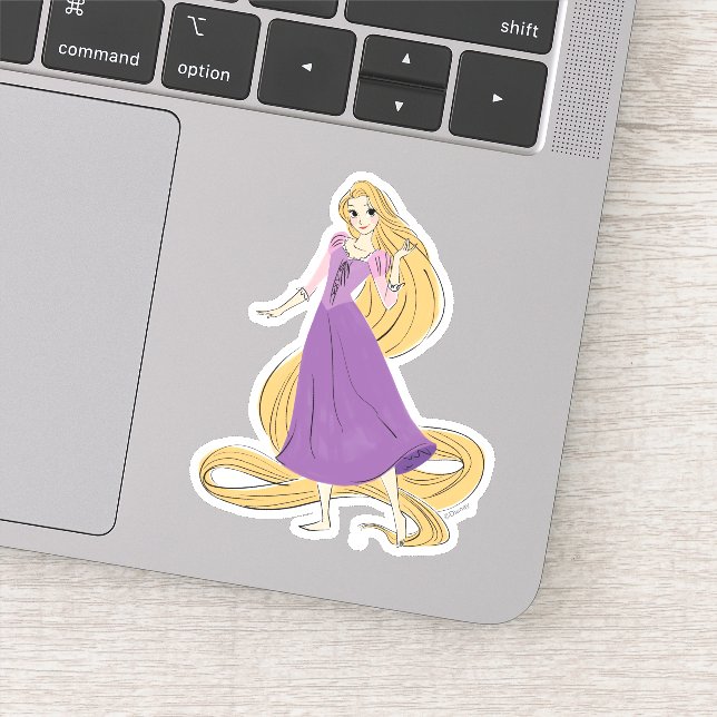 Rapunzel in Motion Sticker (Detail)
