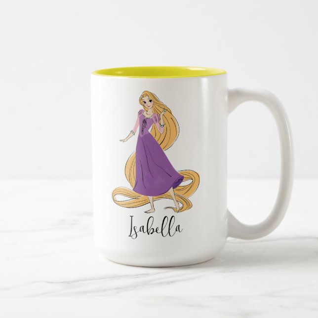 Rapunzel in Motion Two-Tone Coffee Mug (Right)