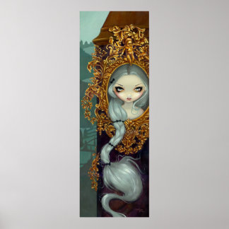 Rapunzel in Rococo gothic fairy tale Art Print