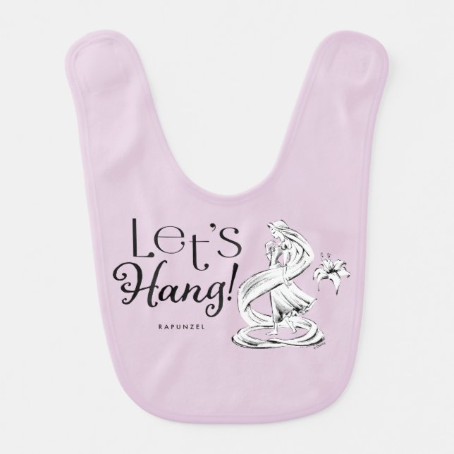 Rapunzel | Let's Hang Baby Bib (Front)
