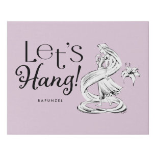Rapunzel   Let's Hang Faux Canvas Print