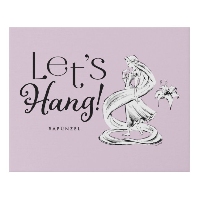 Rapunzel | Let's Hang Faux Canvas Print (Front)