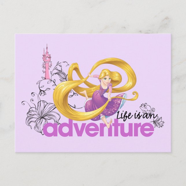 Rapunzel | Life Is An Adventure Postcard (Front)