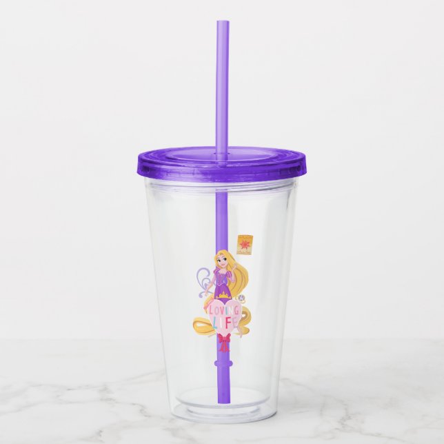 Rapunzel | Loving Life Acrylic Tumbler (Front)