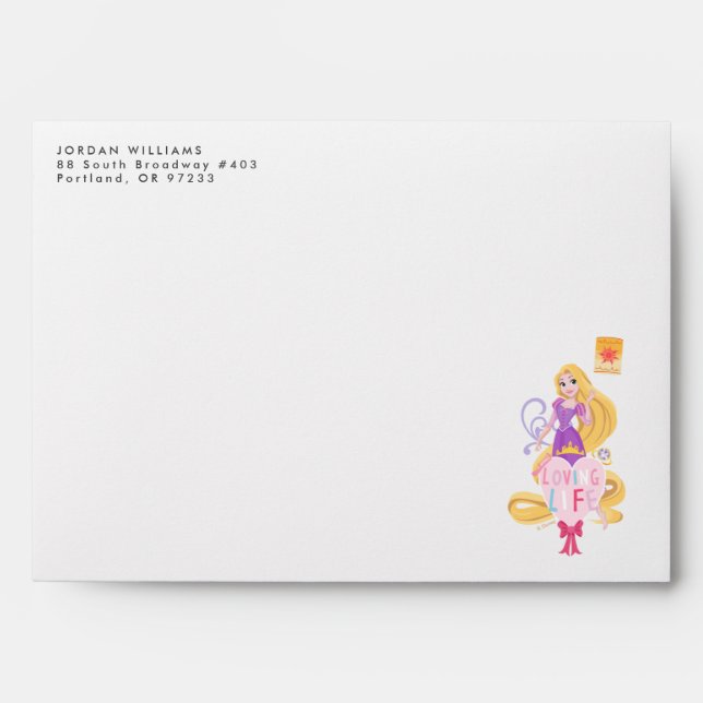 Rapunzel | Loving Life Envelope (Front)
