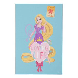 Rapunzel   Loving Life Faux Canvas Print