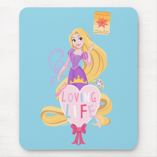 Rapunzel | Loving Life Mouse Pad (Front)