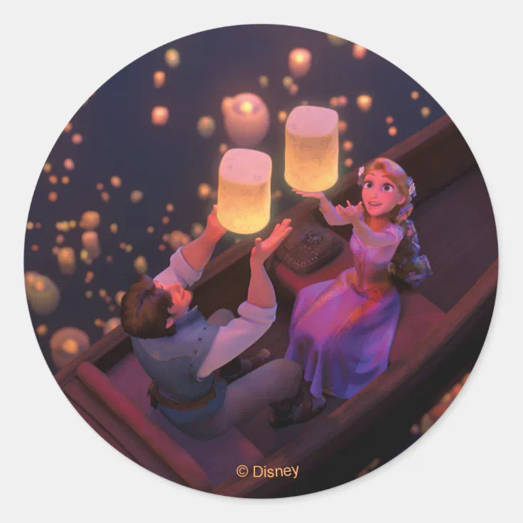 Rapunzel Make Your Own Magic Classic Round Sticker Zazzle