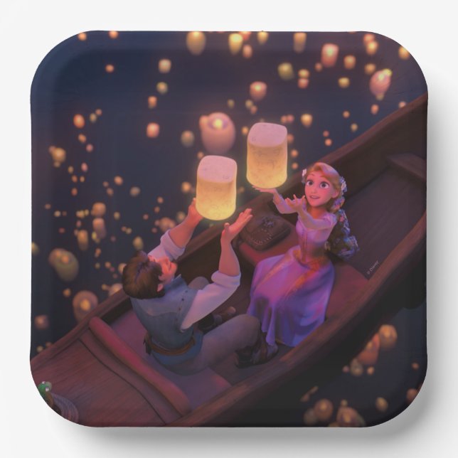 Rapunzel | Make Your Own Magic Paper Plates (Front)