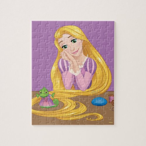 Rapunzel Makes a Dress for Pascal Jigsaw Puzzle