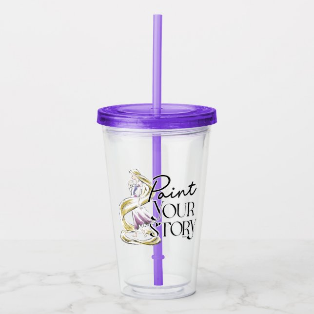 Rapunzel | Paint Your Story Acrylic Tumbler (Front)