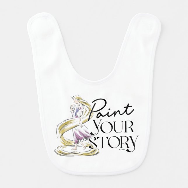 Rapunzel | Paint Your Story Baby Bib (Front)
