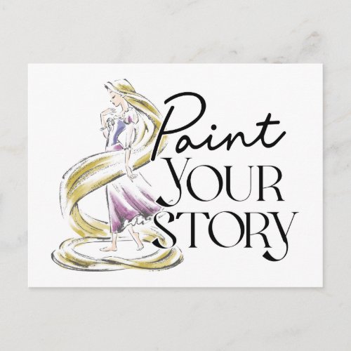 Rapunzel  Paint Your Story Postcard