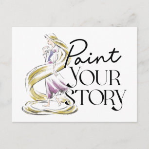 Rapunzel Paint Your Story Postcard