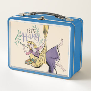 Rapunzel Painting "Let's Hang" Metal Lunch Box