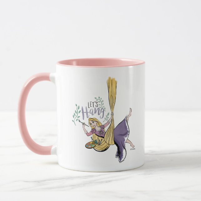 Rapunzel Painting "Let's Hang" Mug (Left)