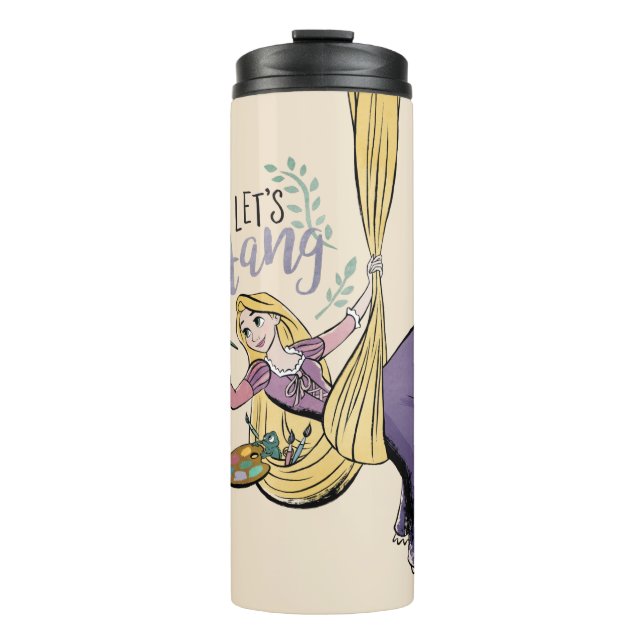Rapunzel Painting "Let's Hang" Thermal Tumbler (Front)