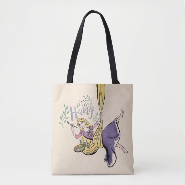 Rapunzel Painting "Let's Hang" Tote Bag (Front)