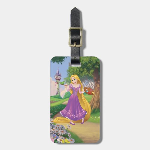 Rapunzel  Painting With Pascal Luggage Tag