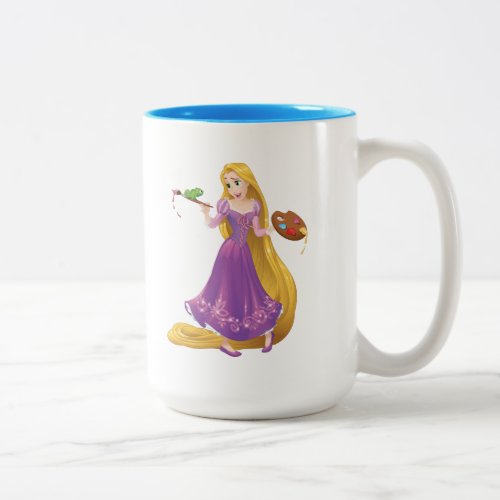 Rapunzel  Painting With Pascal Two_Tone Coffee Mug