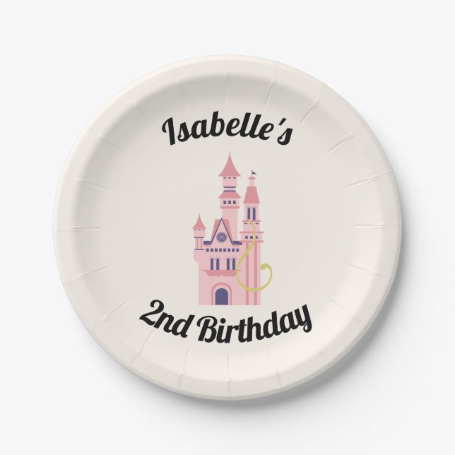 Rapunzel Party Personalized Plates (Front)